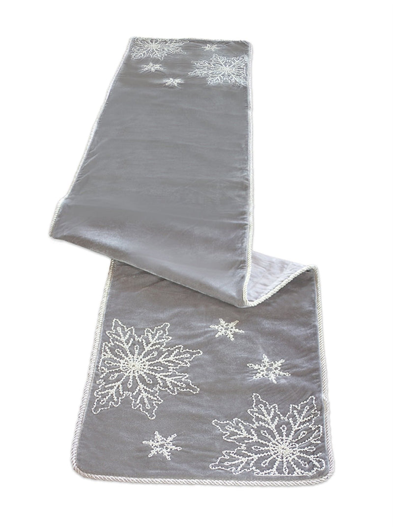 72 Inch Polyester Snowflake Table Runner - Shelburne Country Store