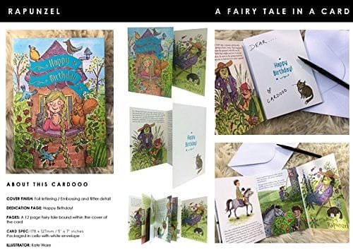 Cardoo Birthday Fairy Story Card, Rapunzel - Shelburne Country Store