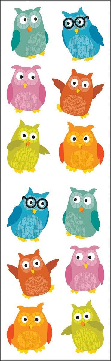 Mrs Grossman's Stickers - Chubby Owls - Shelburne Country Store