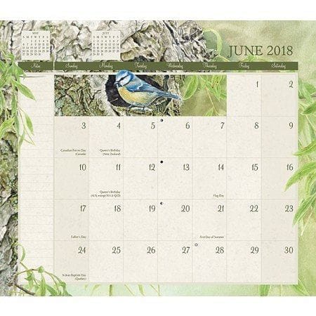 2018 Birds 2 Year Planner - Shelburne Country Store