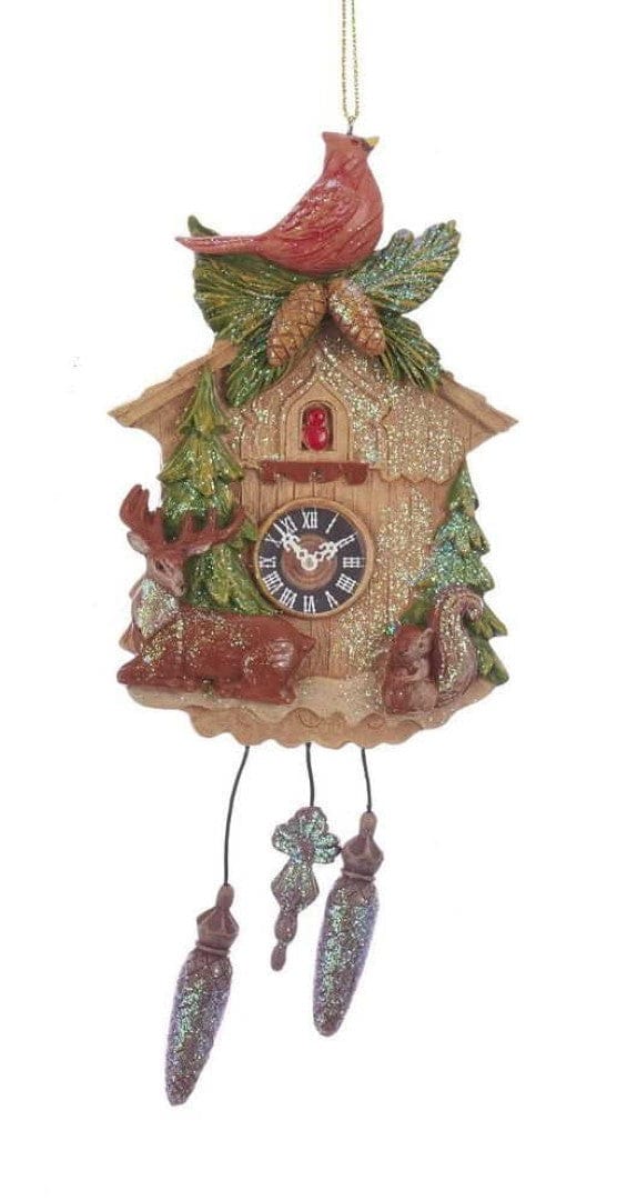Resin Cuckoo Clock Ornament -  Deer - Shelburne Country Store