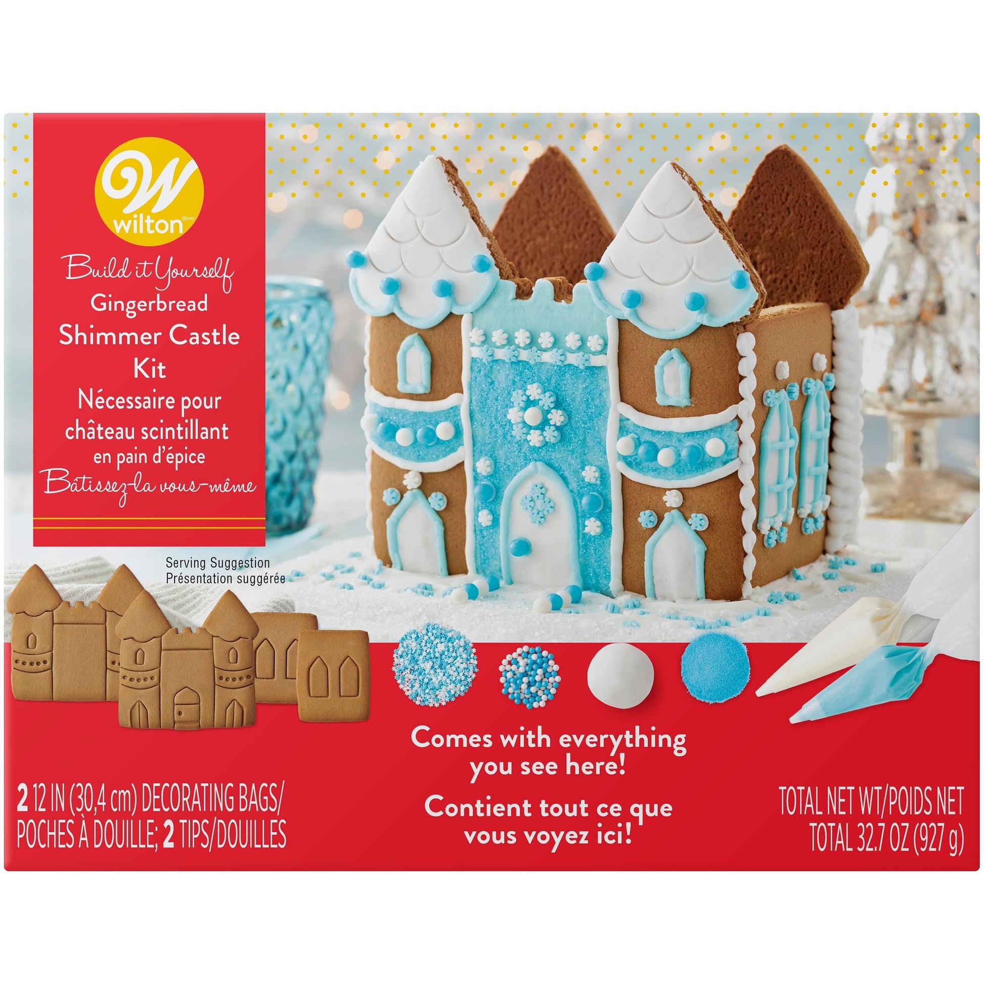 Wilton Shimmer and Sparkle Gingerbread Castle Decorating Kit - Shelburne Country Store