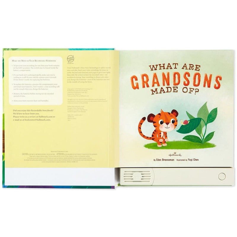 What Are Grandsons Made Of? Recordable Storybook - Shelburne Country Store