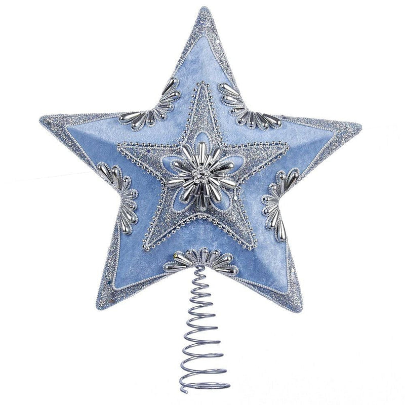 13.5 inch Pale Blue/Silver Star Tree - Shelburne Country Store