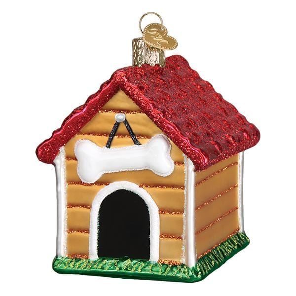 Dog House  Glass Ornament - Shelburne Country Store
