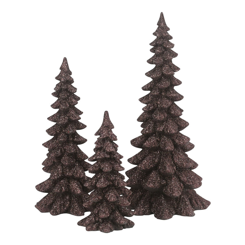 Brown Holiday Trees - Set of 3 - Shelburne Country Store
