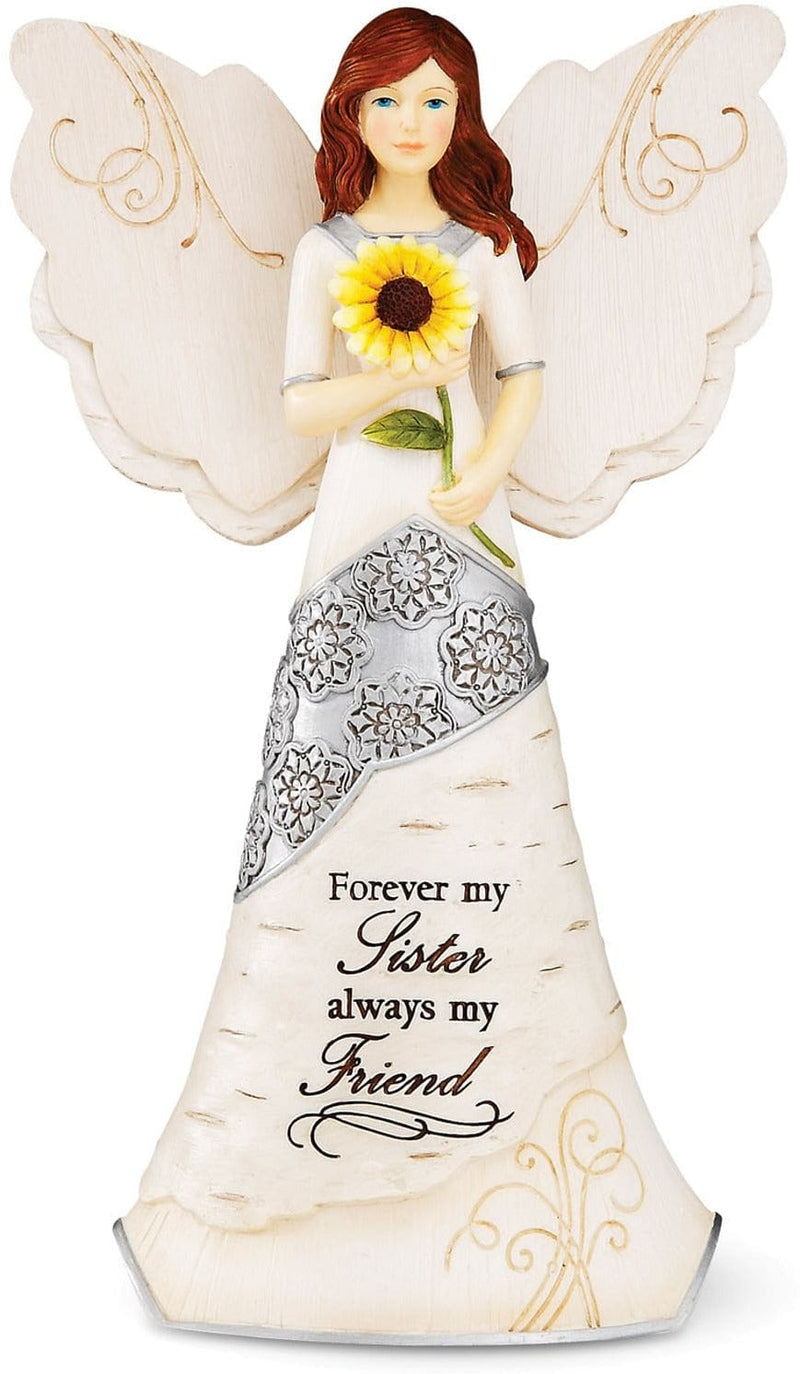 Elements Angel Sister with Sunflower - Shelburne Country Store