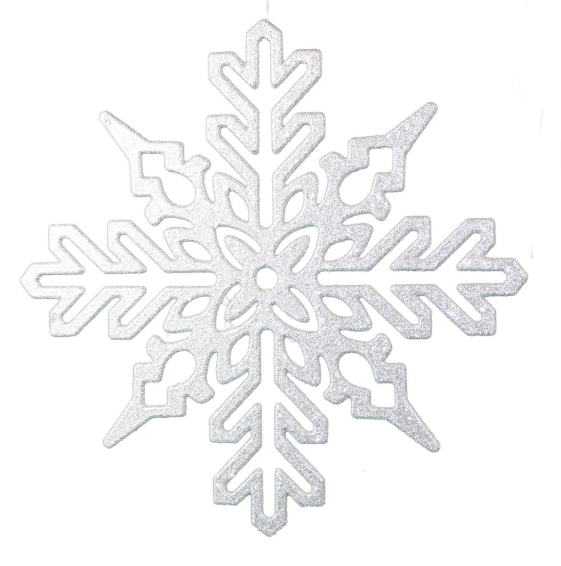 Glitter Snowflake 11 Inch Ornament -  Full Sparkle - Diecut - Shelburne Country Store