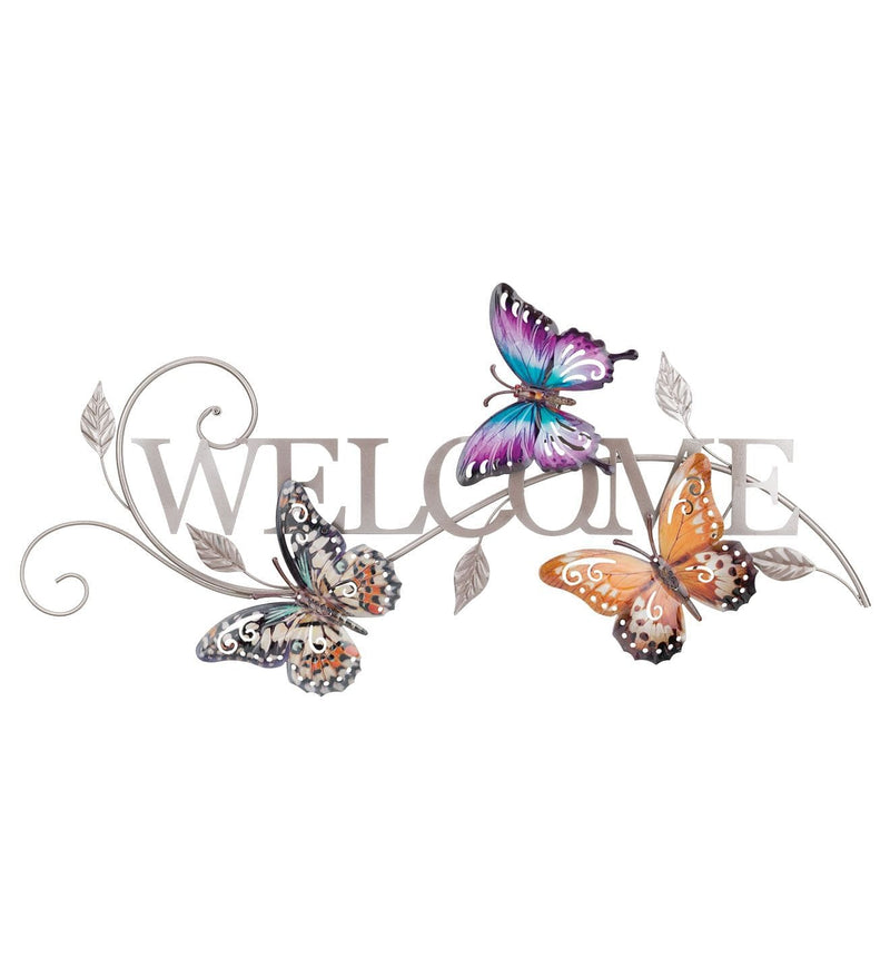 Luster Welcome Wall Decor - Butterfly - Shelburne Country Store