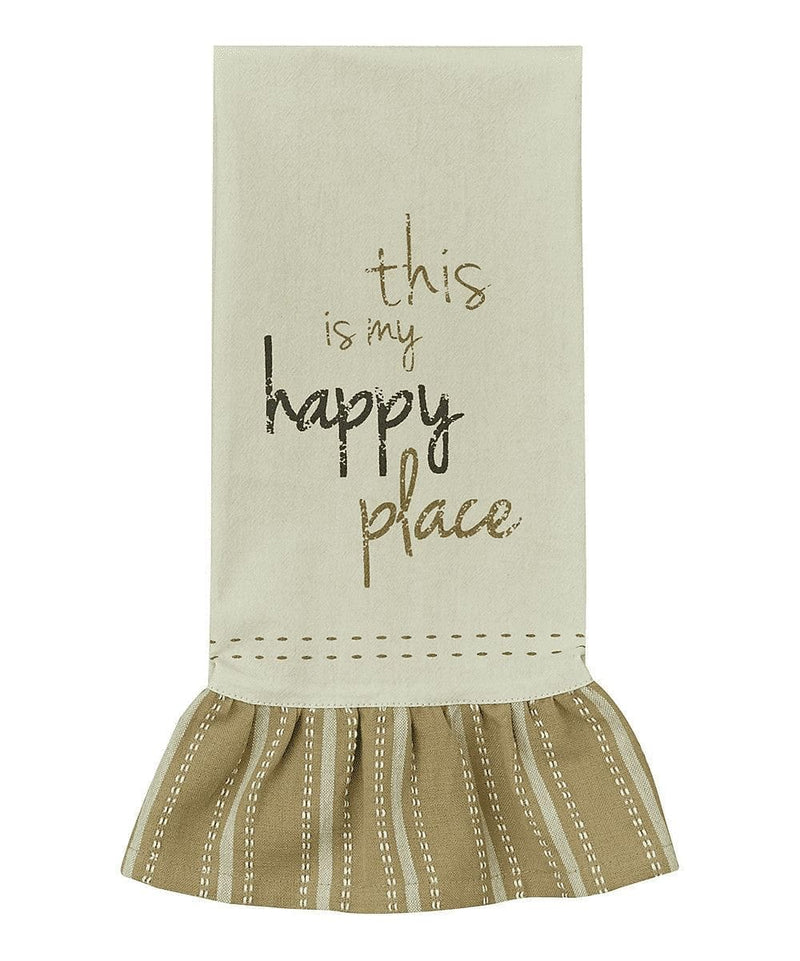 This is My Happy Place Print Flour Sack Dishtowel - Shelburne Country Store