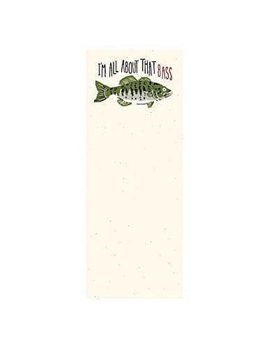 Hatley Magnetic List Pad - Im All About The Bass - Shelburne Country Store