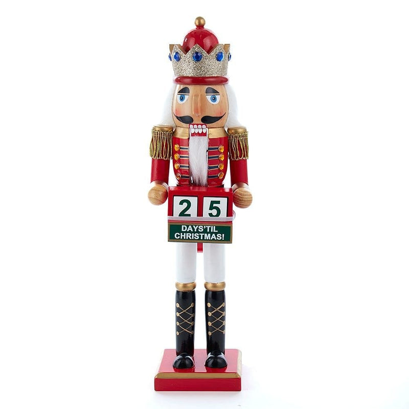 15" Nutcracker King With Calendar - Shelburne Country Store