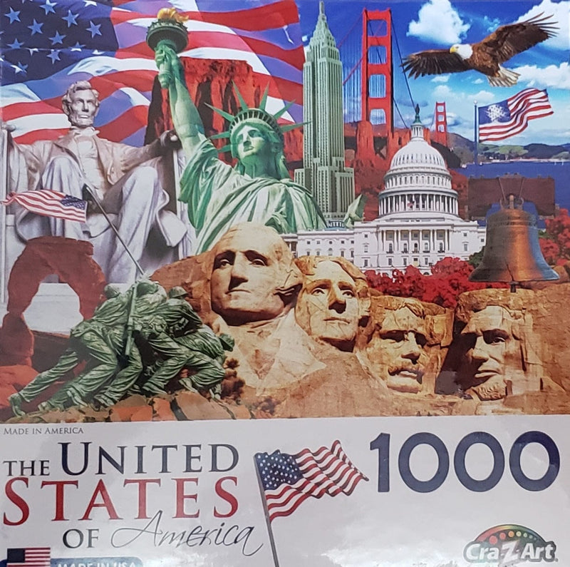 Cra-Z-Art 1000 Piece Puzzle - The United States - Shelburne Country Store