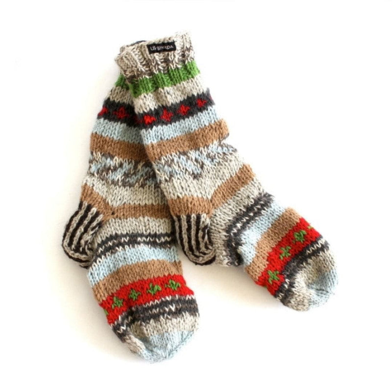 Fleece Lined Sherpa Slipper Socks - - Shelburne Country Store
