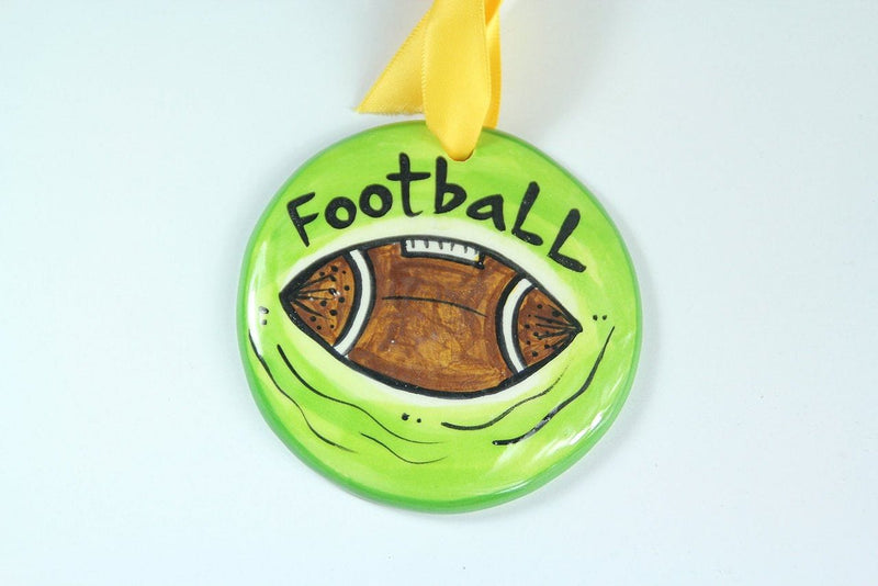 Football Hand Painted Ornament - Shelburne Country Store