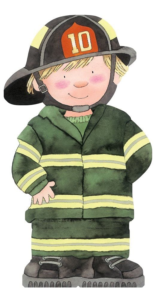 Mini People - Fireman Board Book - Shelburne Country Store