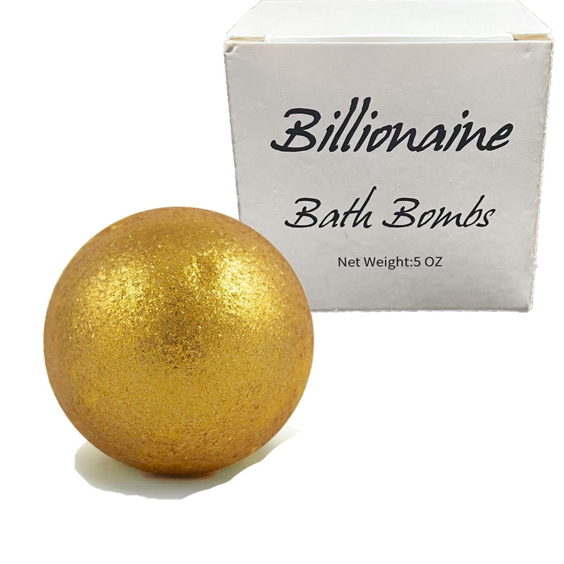 Golden Billionaire Bath Bomb With Real Money Inside Up To $100 - Shelburne Country Store