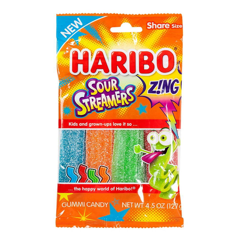 Haribo Zing - Sour Streamers - 4.5 Ounce Bag - Shelburne Country Store