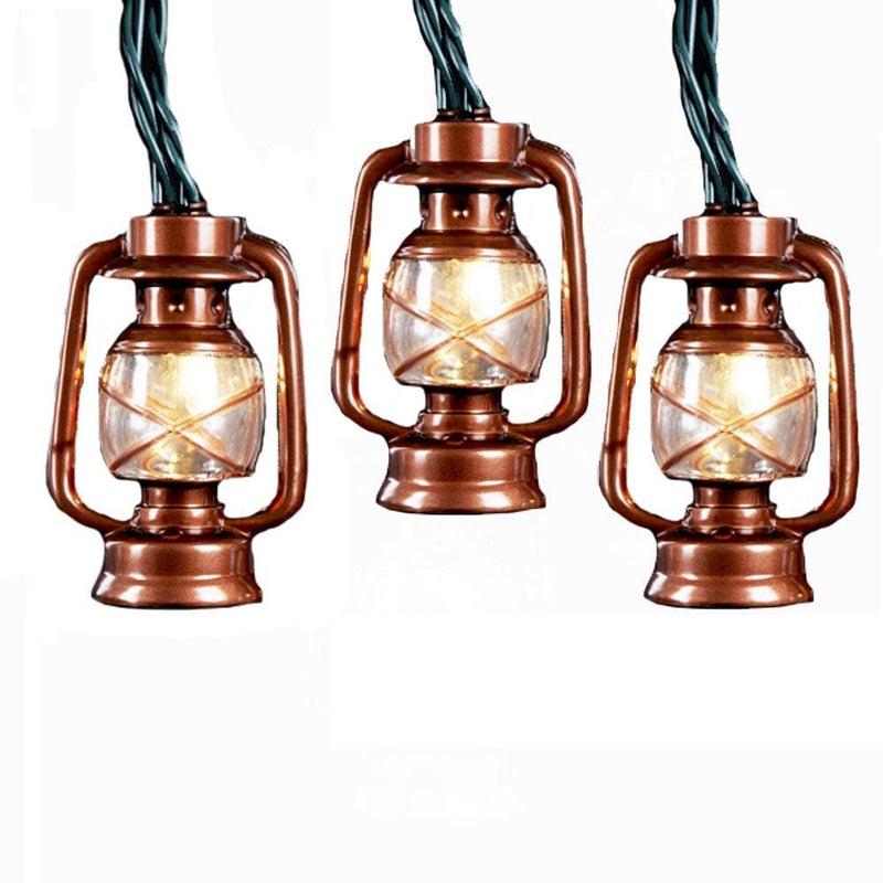Kurt Adler Ul 10-Light Brass Lantern Light Set - Shelburne Country Store