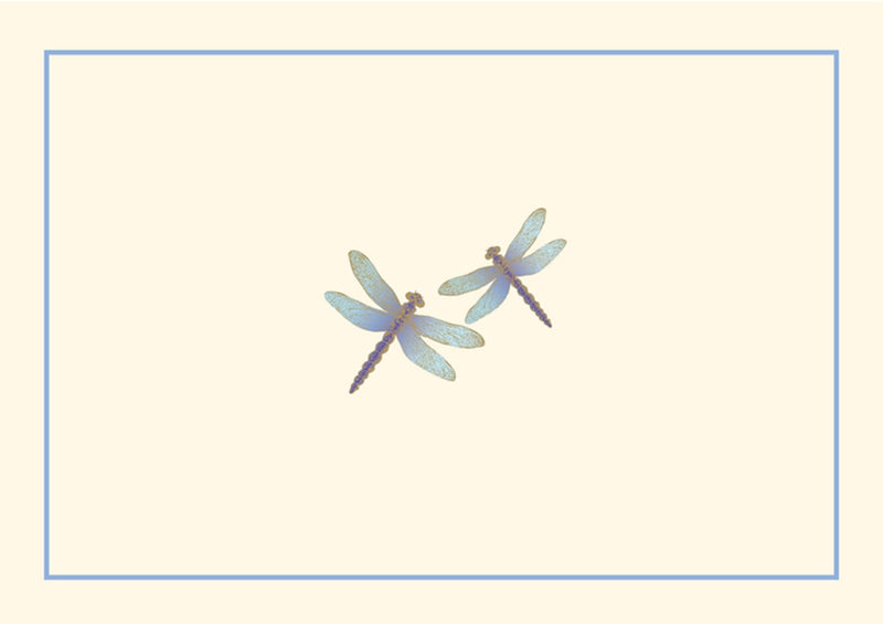 Boxed Note Cards: Blue Dragonflies - Shelburne Country Store