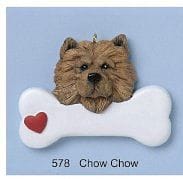 Special Breed Dog Bone Ornament - Chow Chow - Shelburne Country Store