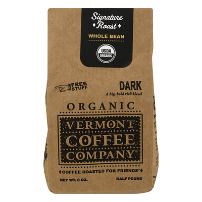 Vermont Coffee Company - Dark - Whole Bean - 8 Ounce - Shelburne Country Store