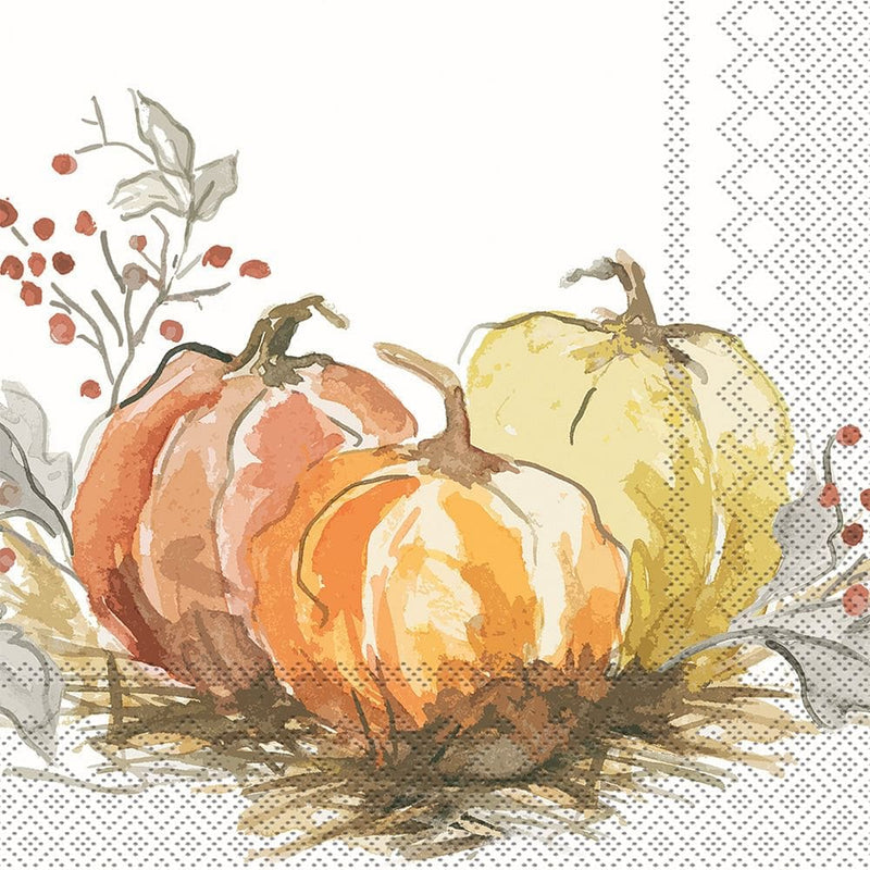 Painted Pumpkin Lunch Napkin - Shelburne Country Store