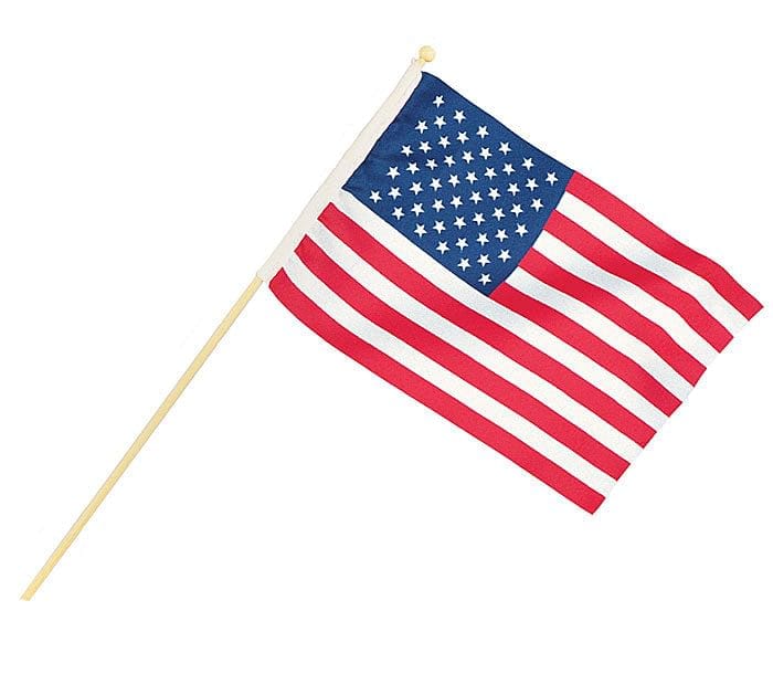 4x6 Nylon American Flag on Stick - Shelburne Country Store