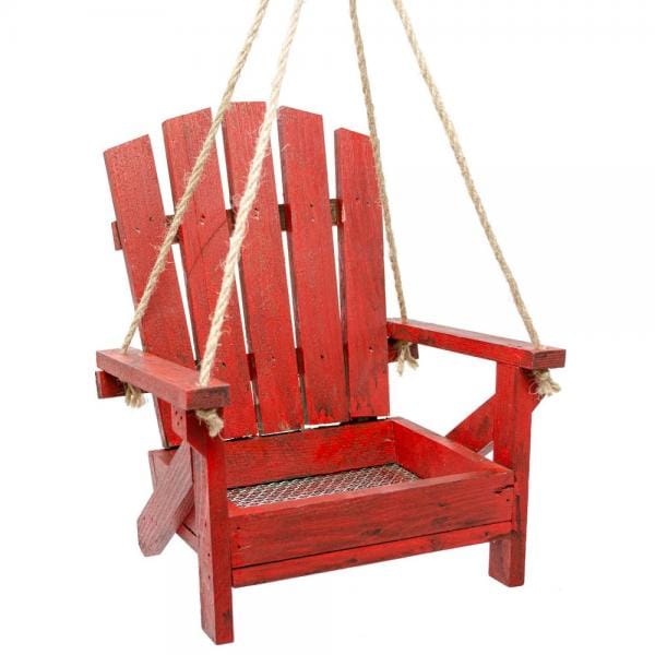 Red Adirondack Chair Feeder - Shelburne Country Store
