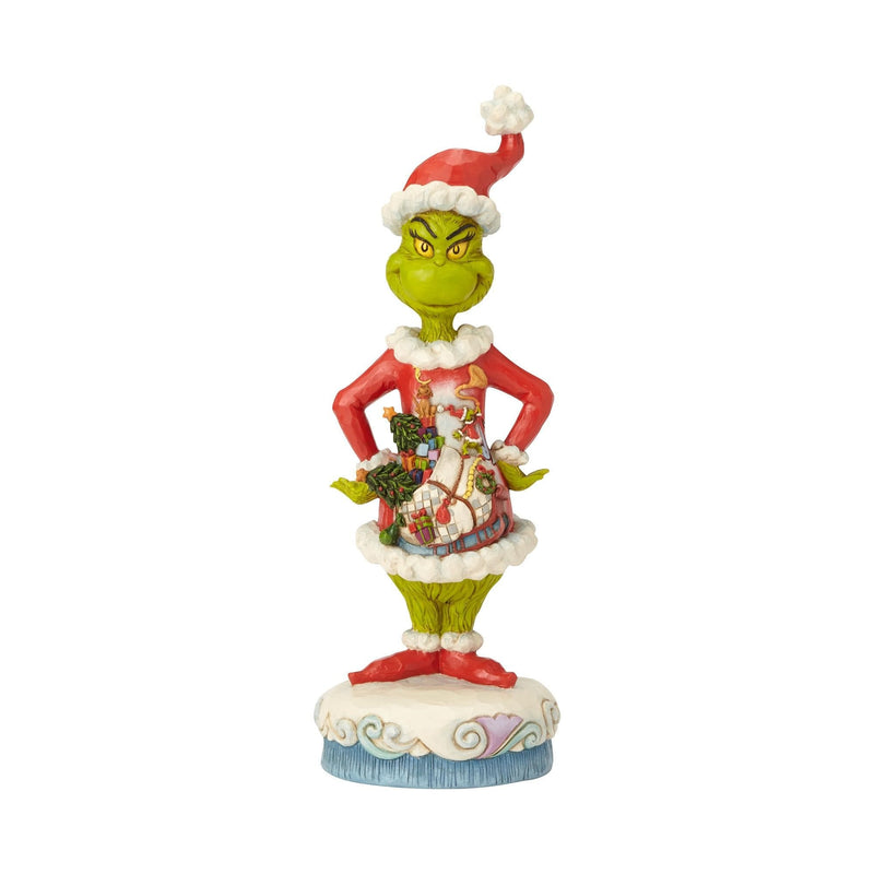 Grinch with Santa Scene - Shelburne Country Store