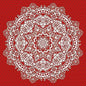 Ampelco Lace Flower (Red) - - Shelburne Country Store