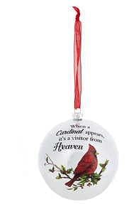 Cardinal Ball Ornament - A Visitor from Heaven - Shelburne Country Store