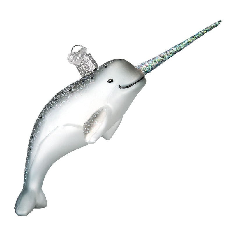 Narwhal Glass Ornament - Shelburne Country Store
