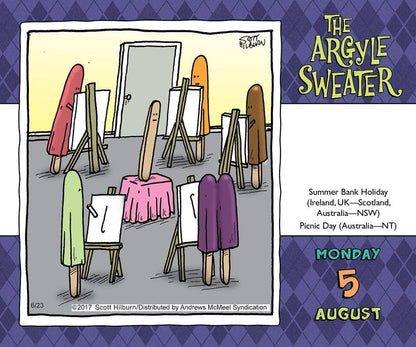 2019 Argyle Sweater Page a Day Calendar - The Country Christmas Loft