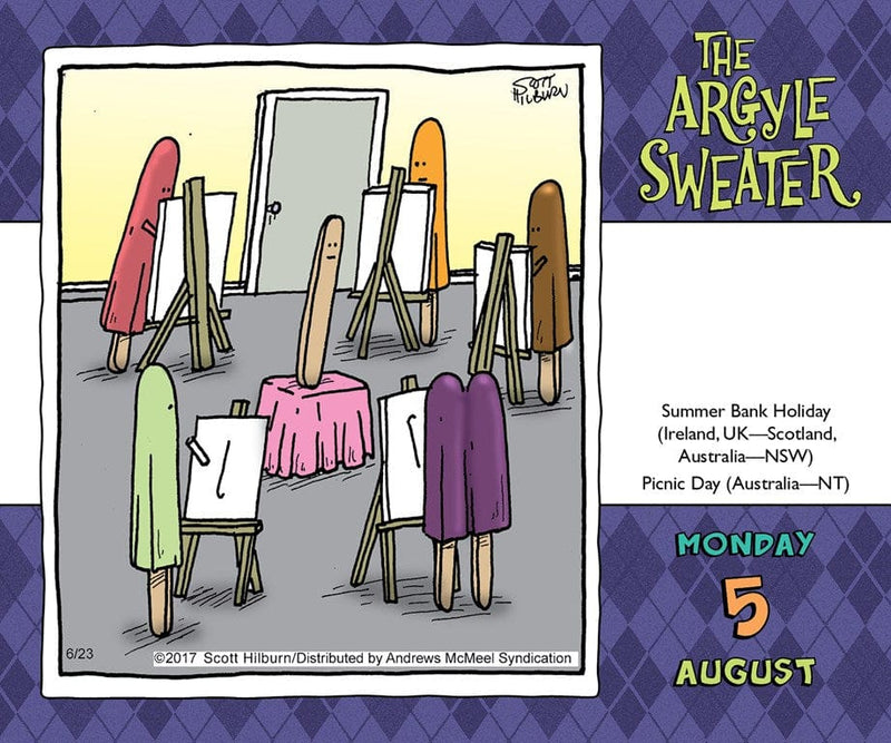 2019 Argyle Sweater Page a Day Calendar - The Country Christmas Loft