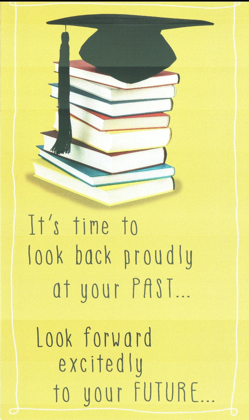 Past Stack Of Books Graduation Card - Shelburne Country Store