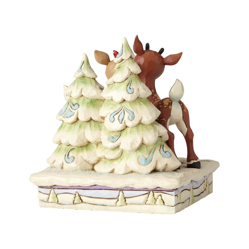 Rudolph and Clarice by the trees - Shelburne Country Store