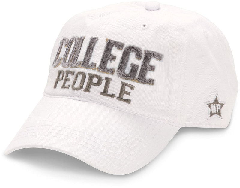 College People  - White  Adjustable Hat - Shelburne Country Store
