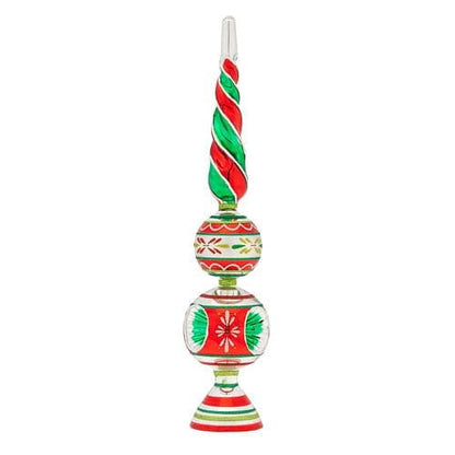 Holiday Splendor 13'' Finial Stand With Reflectors - Shelburne Country Store