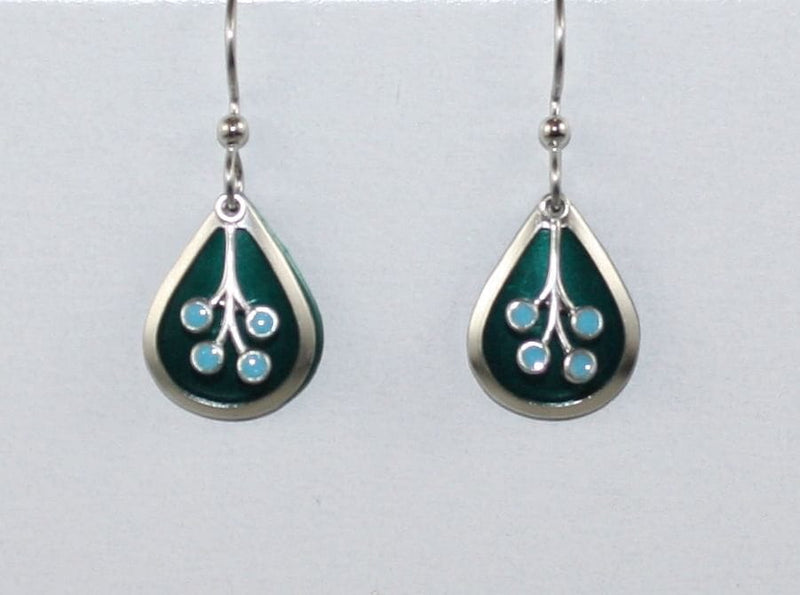 Floral Spray on Layered Tears Earrings - Shelburne Country Store