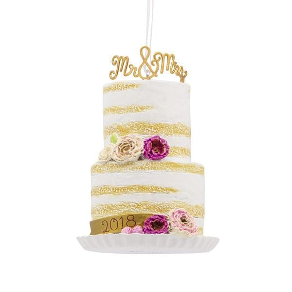 Wedding Cake 2018 Dated Ornament - Shelburne Country Store