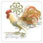Water Color Rooster Coasters - Shelburne Country Store