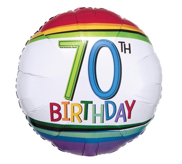 17" 70th Birthday Balloon - Shelburne Country Store
