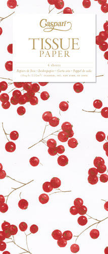 Berry Gathering Ivory - Tissue Pkg 4 Sheets - Shelburne Country Store