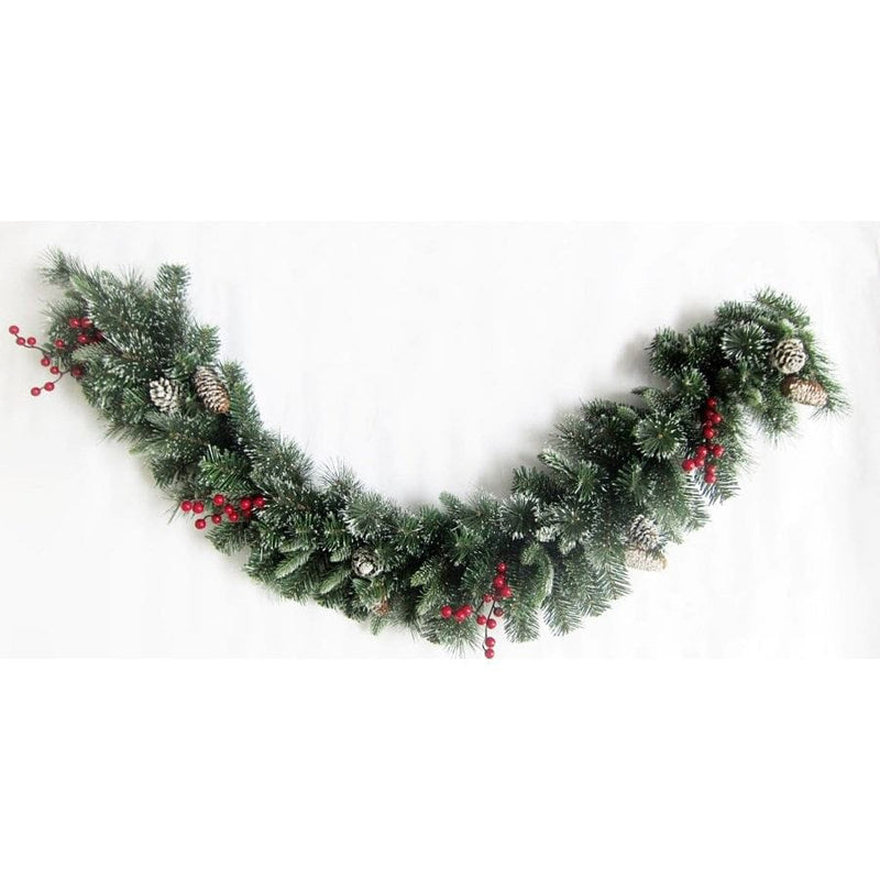 6' X 12in Decorated Lit Garland - Shelburne Country Store