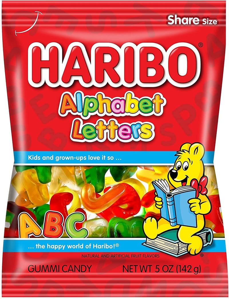 Haribo Gummy Alphabet Letters - 5 Ounce Bag - Shelburne Country Store