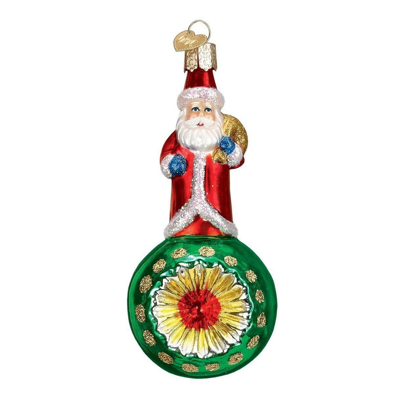 Old World Christmas Santa Reflector Glass Blown Ornament - Shelburne Country Store