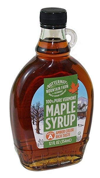 Amber Rich Vermont Maple Syrup Glass Jug - 12 Ounce - Shelburne Country Store