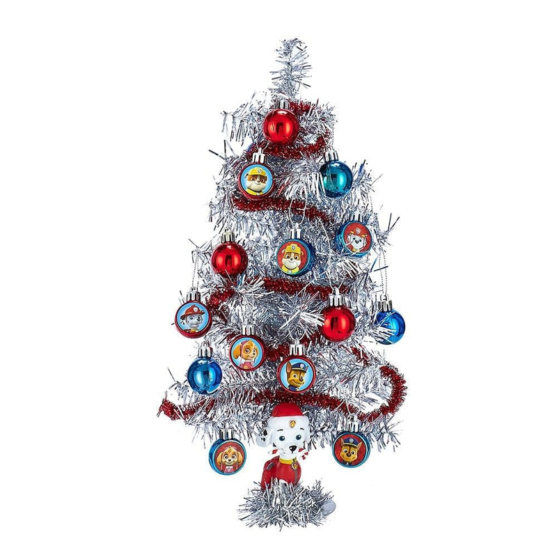 Paw Patrol Mini Tinsel Christmas Tree and Ornament Set - Shelburne Country Store