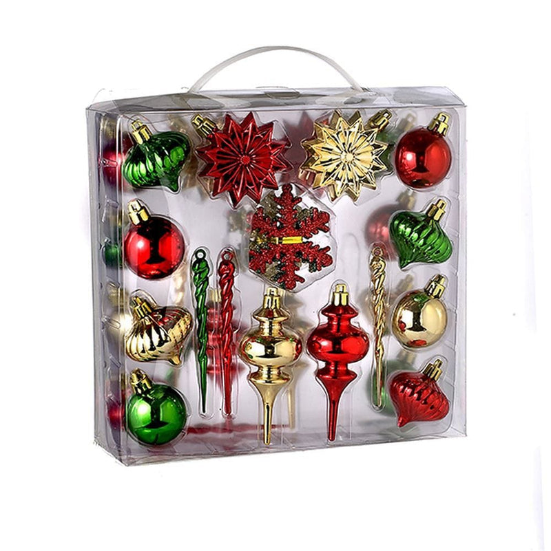20MM Shatterproof Multi-Colored Ornaments, 36-Piece Box Set - Shelburne Country Store